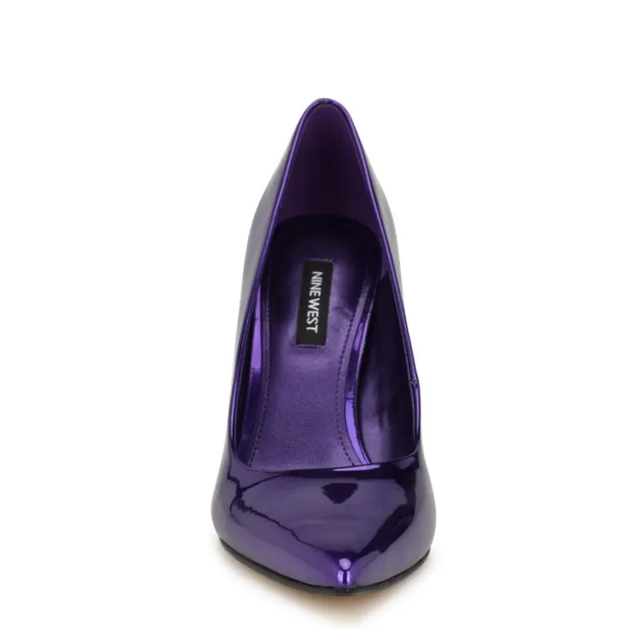 Nine West Heels Women Fresh Pointy Toe Pumps Purple Mirror Patent Nine West Heels Women Fresh Pointy Toe Pumps Purple Mirror Patent