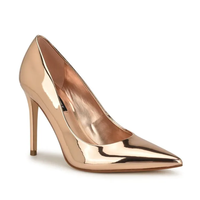 Nine West Heels Women Fresh Pointy Toe Pumps Rose Gold Nine West Heels Women Fresh Pointy Toe Pumps Rose Gold