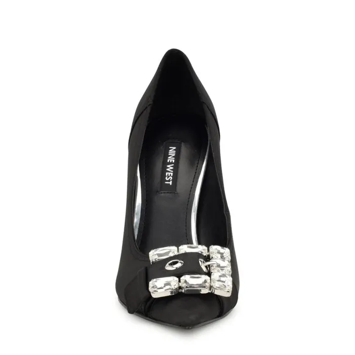 Nine West Heels Women Fulu Embellished Dress Pumps Black Nine West Heels Women Fulu Embellished Dress Pumps Black