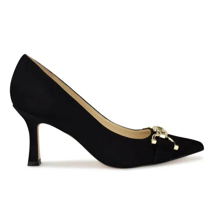 Nine West Heels Women Jella Emebellishd Dress Pumps Black
