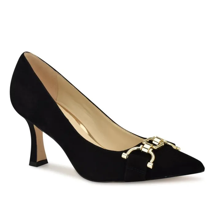 Nine West Heels Women Jella Emebellishd Dress Pumps Black Nine West Heels Women Jella Emebellishd Dress Pumps Black
