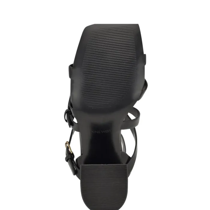 Nine West Heels Women Karrly Ankle Strap Heeled Sandals Black Nine West Heels Women Karrly Ankle Strap Heeled Sandals Black