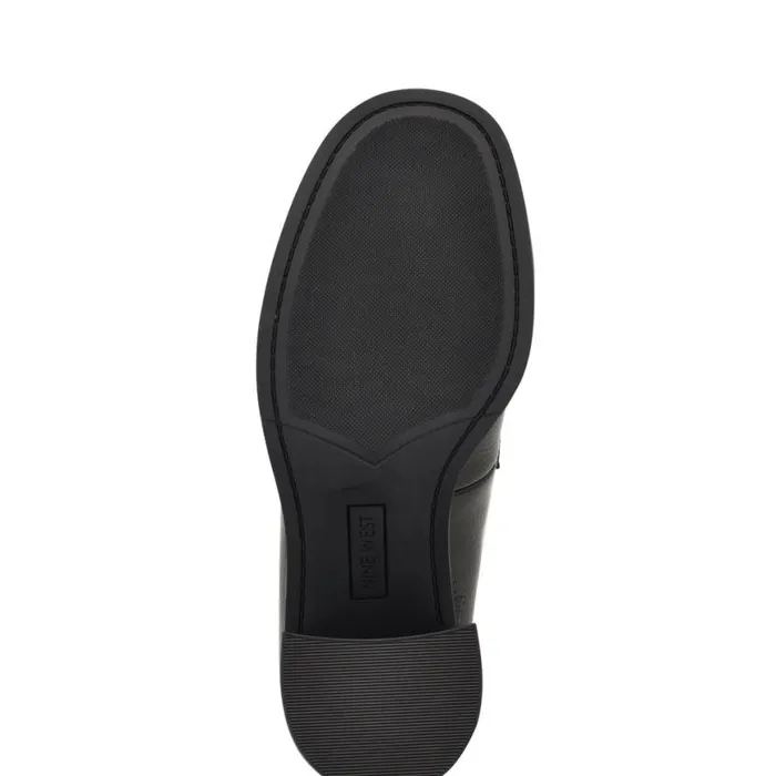 Nine West Heels Women Koolo Casual Moc Loafers Black Patent