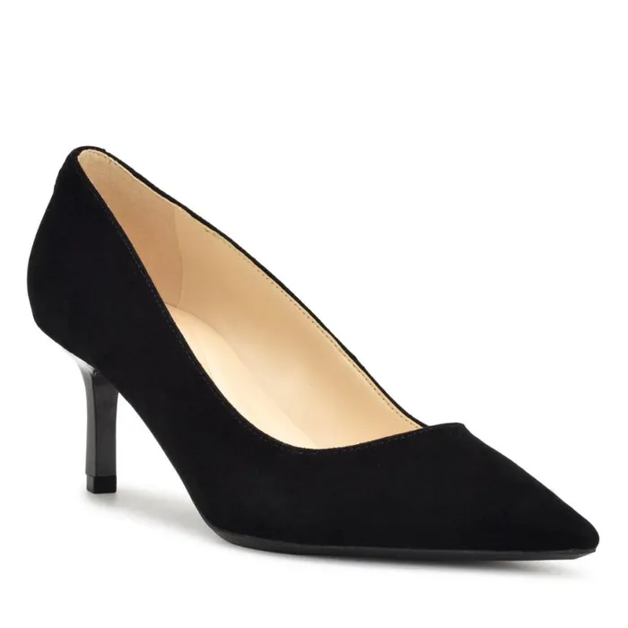 Nine West Heels Women Kuna 92159 Pointy Toe Pumps Black Suede Nine West Heels Women Kuna 92159 Pointy Toe Pumps Black Suede