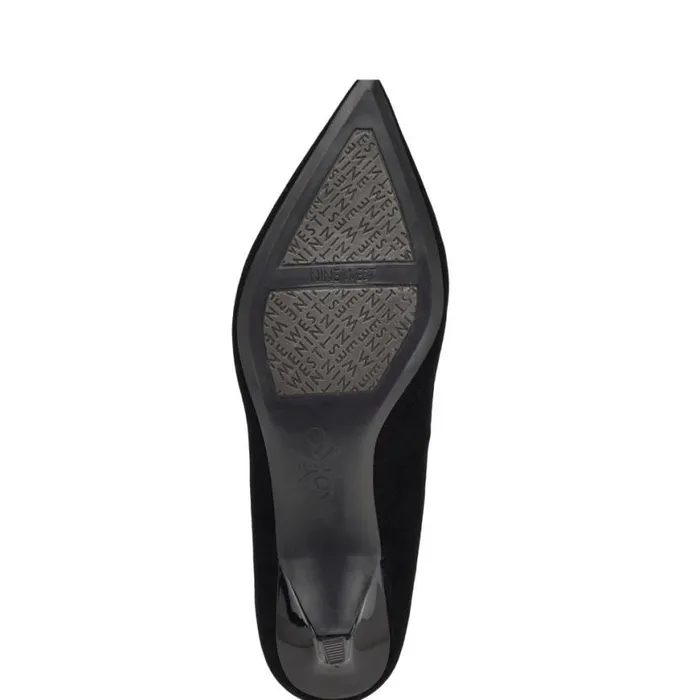 Nine West Heels Women Kuna 92159 Pointy Toe Pumps Black Suede Nine West Heels Women Kuna 92159 Pointy Toe Pumps Black Suede