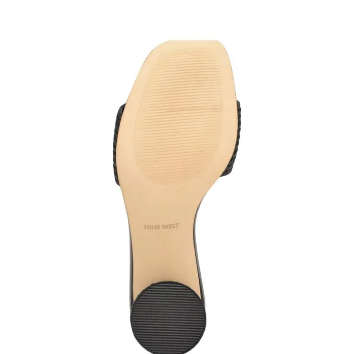 Nine West Heels Women Mapeli Heeled Slide Sandals Black