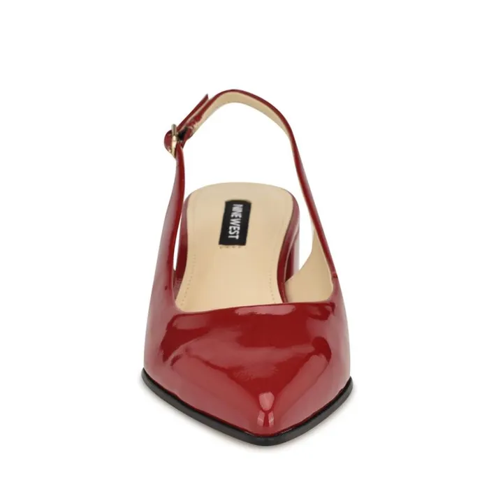 Nine West Heels Women Prepp Block Heel Slingback Pumps Red Patent Nine West Heels Women Prepp Block Heel Slingback Pumps Red Patent
