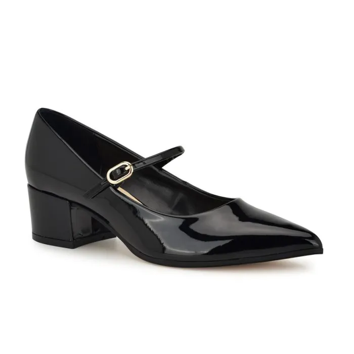 Nine West Heels Women Prix Mary Jane Pumps Black Patent Nine West Heels Women Prix Mary Jane Pumps Black Patent