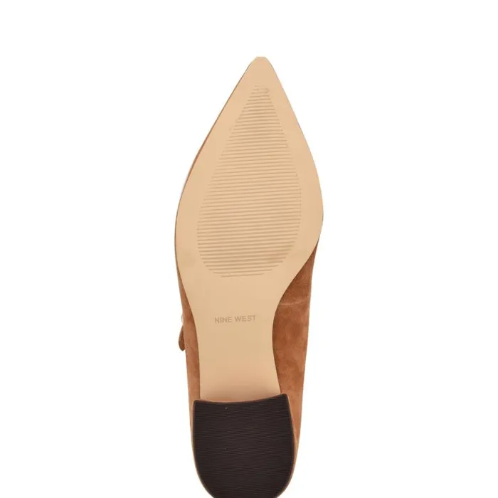 Nine West Heels Women Prix Mary Jane Pumps Brown Suede Nine West Heels Women Prix Mary Jane Pumps Brown Suede