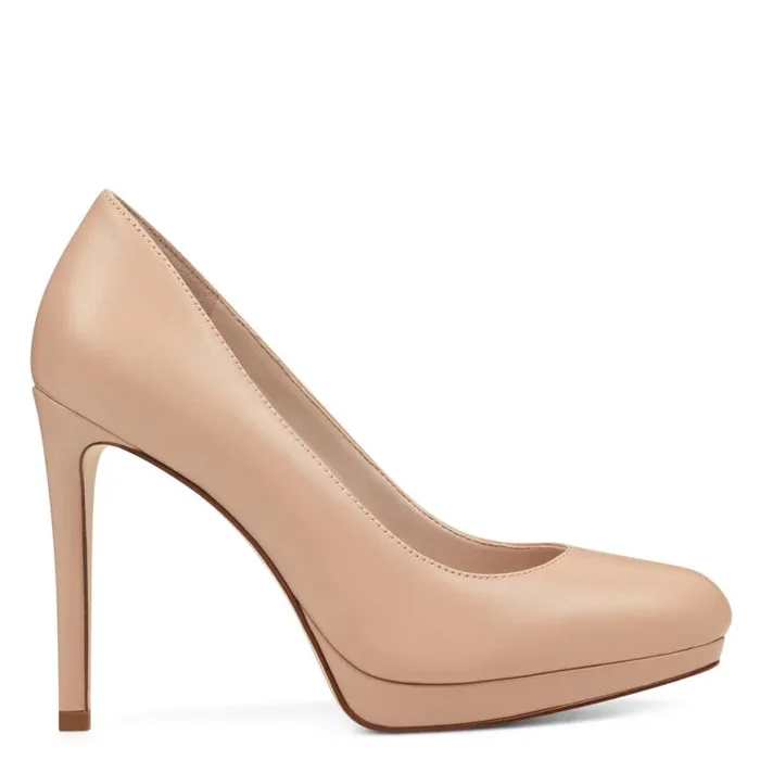 Nine West Heels Women Quabree Platform Pumps Barely Nude Leather