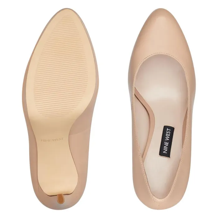 Nine West Heels Women Quabree Platform Pumps Barely Nude Leather