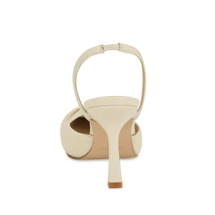 Nine West Heels Women Shanti Slingback Pumps Ivory Nine West Heels Women Shanti Slingback Pumps Ivory