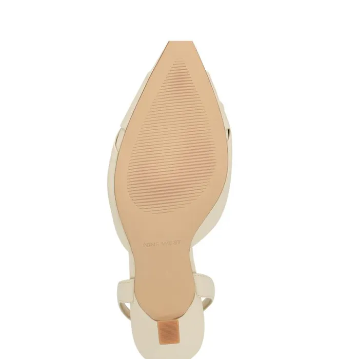 Nine West Heels Women Shanti Slingback Pumps Ivory Nine West Heels Women Shanti Slingback Pumps Ivory