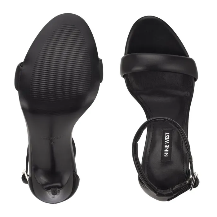Nine West Heels Women Teeya Ankle Strap Sandals Black