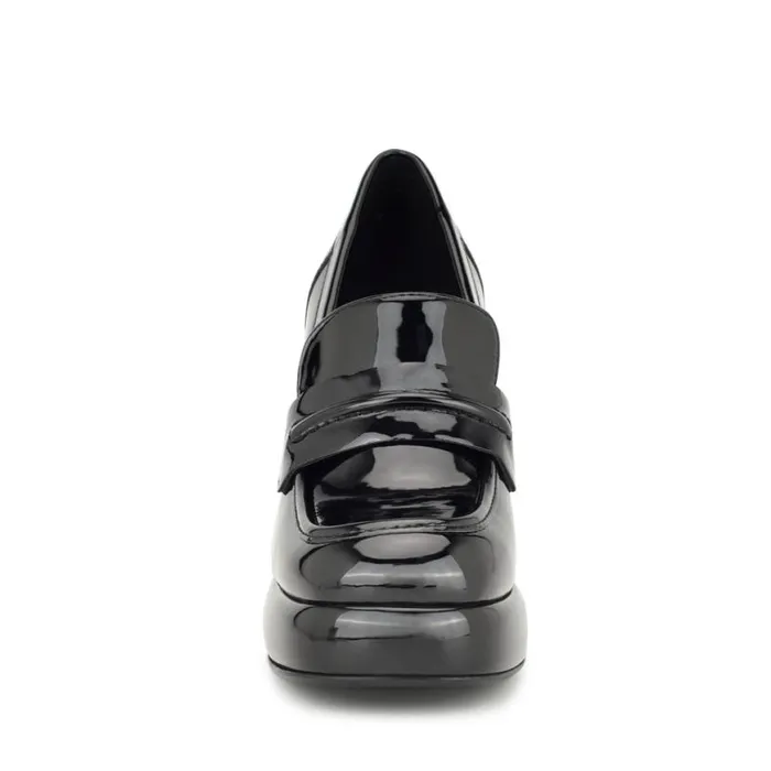 Nine West Heels Women Verge Heeled Platform Loafers Black