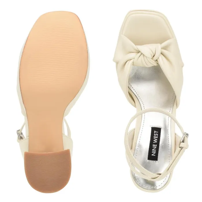 Nine West Heels Women Vivid Platform Sandals Chic Cream