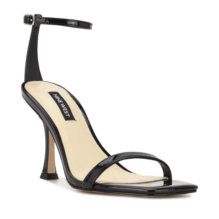 Nine West Heels Women Yess Ankle Strap Sandals Black