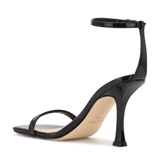 Nine West Heels Women Yess Ankle Strap Sandals Black