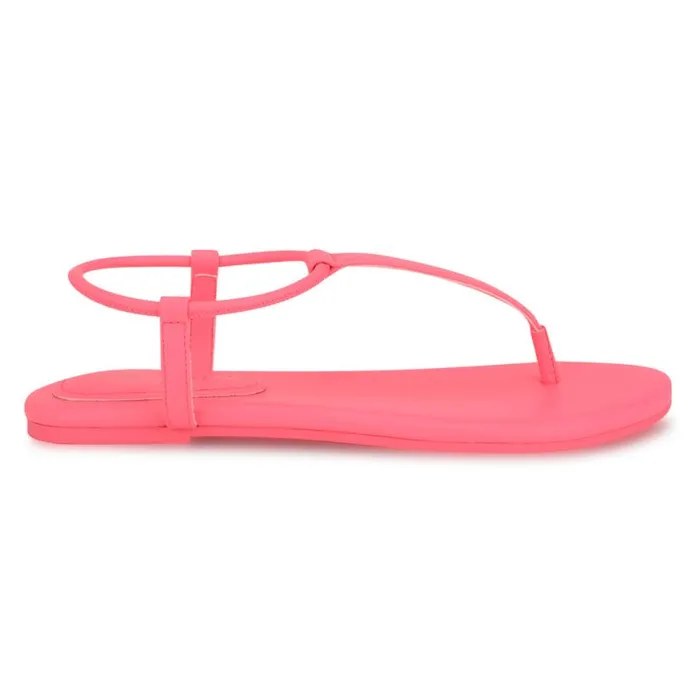Nine West Sandals Women Bassie Flat Sandals Pink
