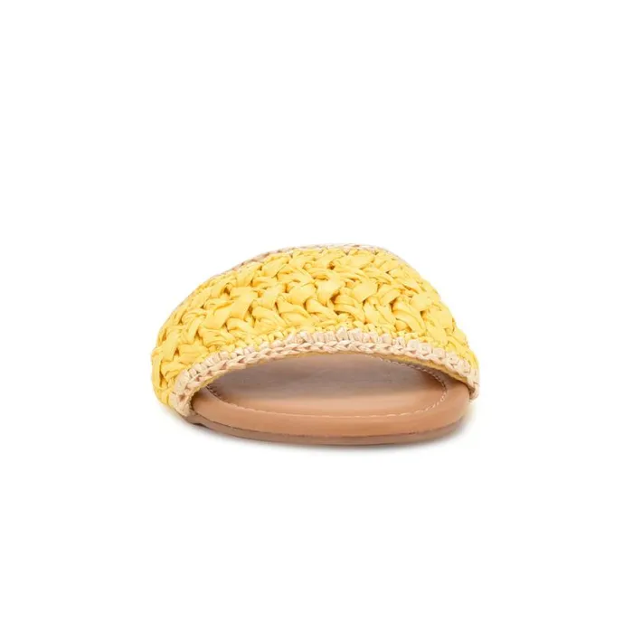 Nine West Sandals Women Beehiv Slide Sandals Yellow Nine West Sandals Women Beehiv Slide Sandals Yellow
