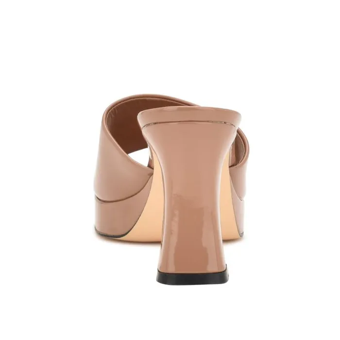 Nine West Sandals Women Beez Platform Sandals Medium Natural Patent Nine West Sandals Women Beez Platform Sandals Medium Natural Patent