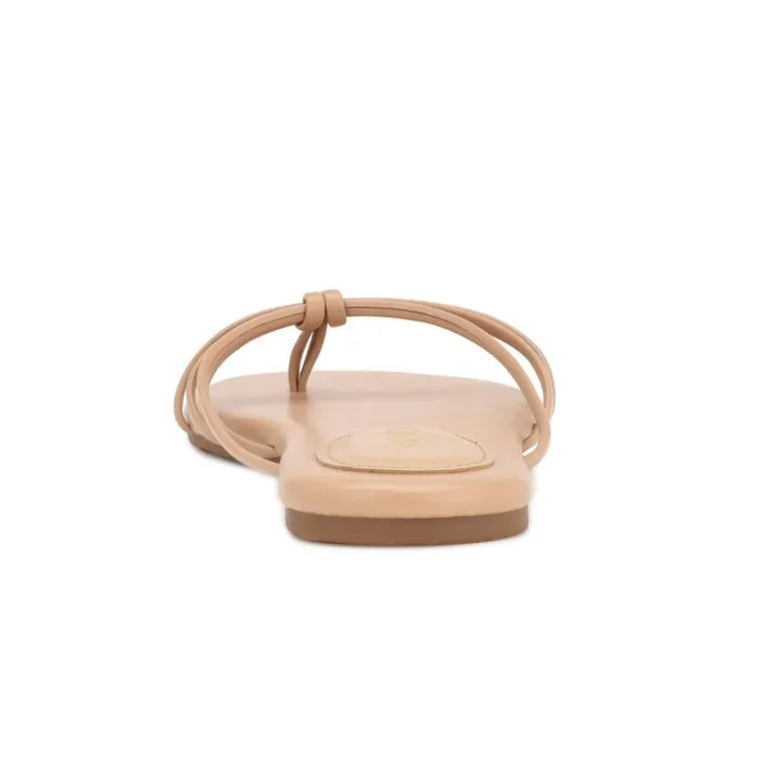 Nine West Sandals Women Blithe Flat Sandals Warm Blush