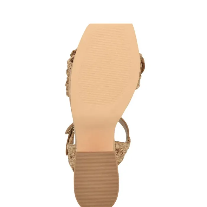 Nine West Sandals Women Comiele Platform Sandals Natural Raffia Nine West Sandals Women Comiele Platform Sandals Natural Raffia