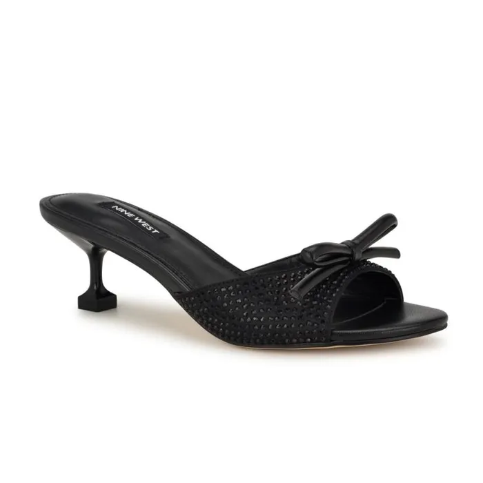 Nine West Sandals Women Delly Bow Sandals Black Nine West Sandals Women Delly Bow Sandals Black