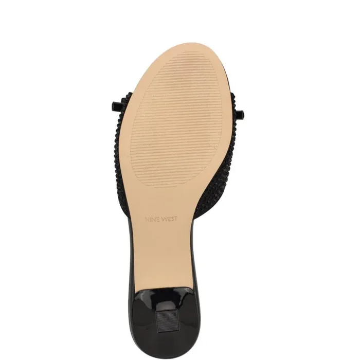 Nine West Sandals Women Delly Bow Sandals Black Nine West Sandals Women Delly Bow Sandals Black