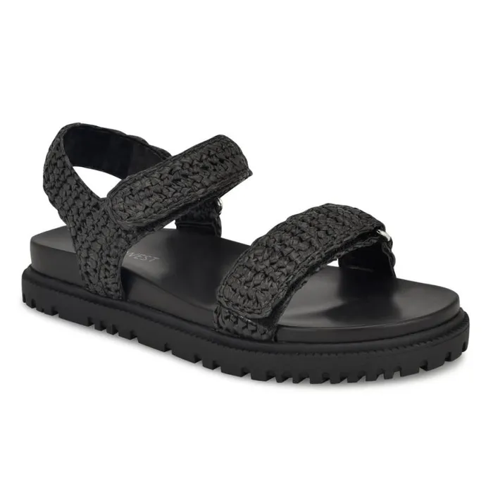 Nine West Sandals Women Dinrah Footbed Sandals Black Nine West Sandals Women Dinrah Footbed Sandals Black
