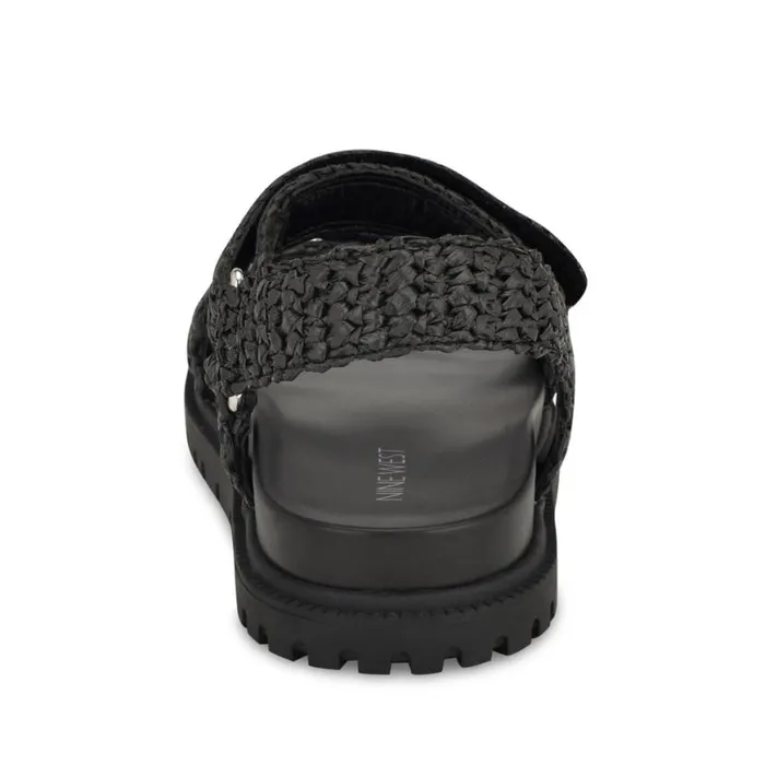Nine West Sandals Women Dinrah Footbed Sandals Black Nine West Sandals Women Dinrah Footbed Sandals Black