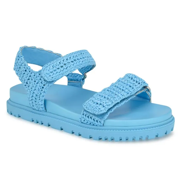 Nine West Sandals Women Dinrah Footbed Sandals Blue Nine West Sandals Women Dinrah Footbed Sandals Blue
