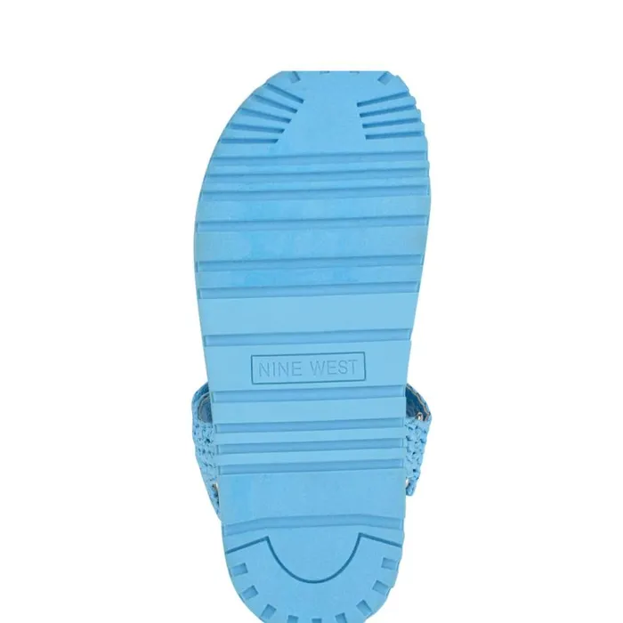 Nine West Sandals Women Dinrah Footbed Sandals Blue Nine West Sandals Women Dinrah Footbed Sandals Blue