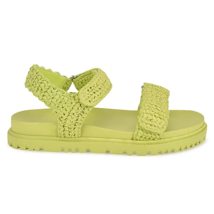 Nine West Sandals Women Dinrah Footbed Sandals Green