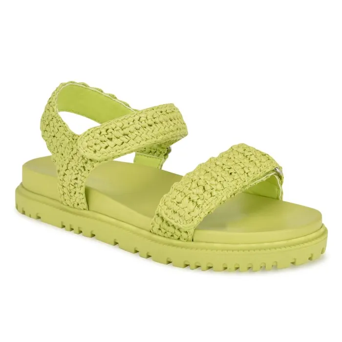 Nine West Sandals Women Dinrah Footbed Sandals Green Nine West Sandals Women Dinrah Footbed Sandals Green