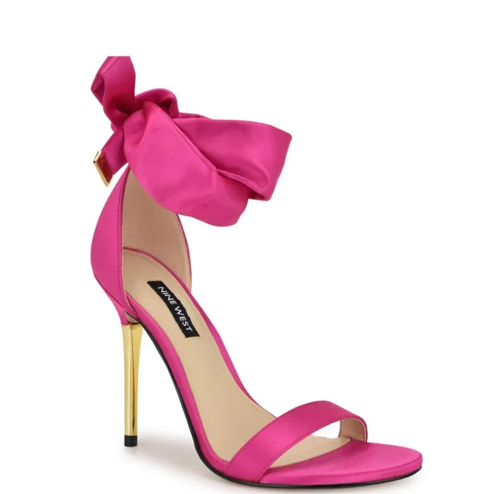 Nine West Sandals Women Donatela Ankle Wrap Sandals Pink