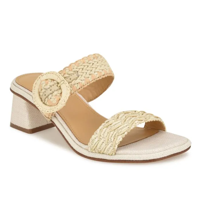 Nine West Sandals Women Emerey Woven Slide Sandals Natural