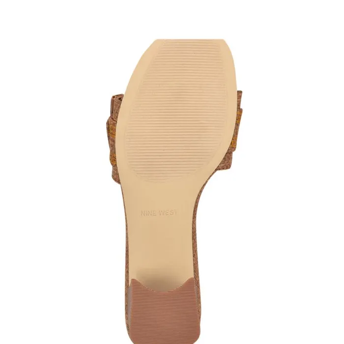 Nine West Sandals Women Garta Buckle Slide Sandals Brown Raffia Nine West Sandals Women Garta Buckle Slide Sandals Brown Raffia