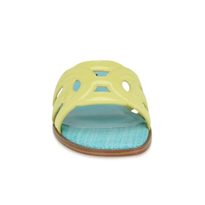 Nine West Sandals Women Geena Flat Slide Sandals Yellowblue Nine West Sandals Women Geena Flat Slide Sandals Yellowblue