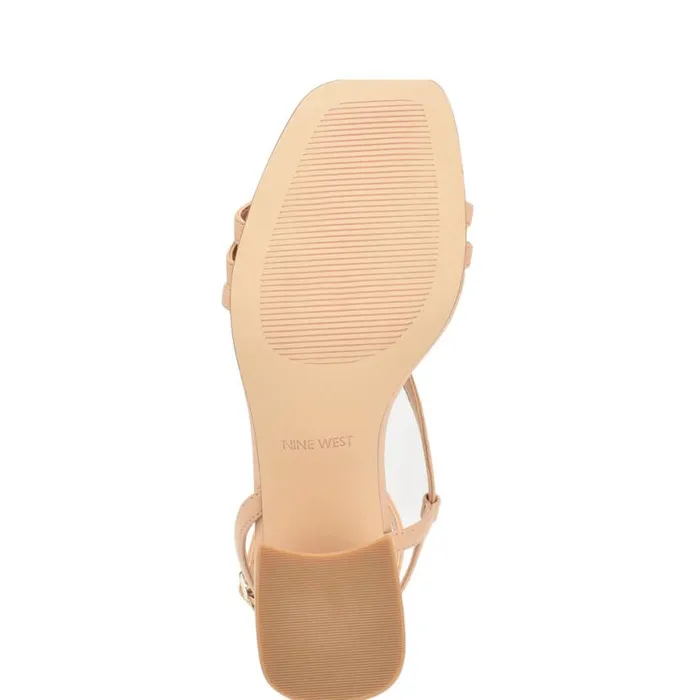 Nine West Sandals Women Georga Block Heel Sandals Warm Blush