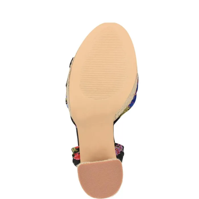 Nine West Sandals Women Gertha Platform Espadrille Sandals Black Floral Nine West Sandals Women Gertha Platform Espadrille Sandals Black Floral