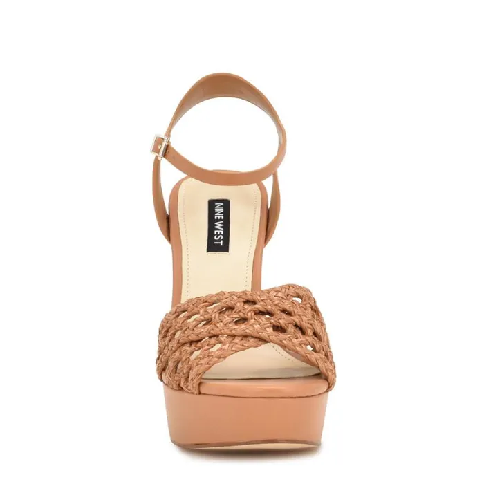 Nine West Sandals Women Grecia Platform Sandals Medium Natural