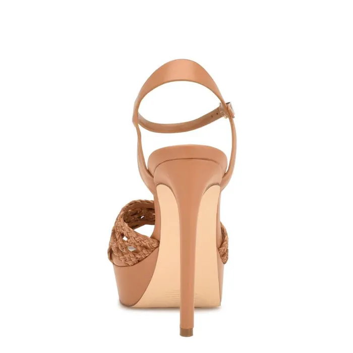 Nine West Sandals Women Grecia Platform Sandals Medium Natural