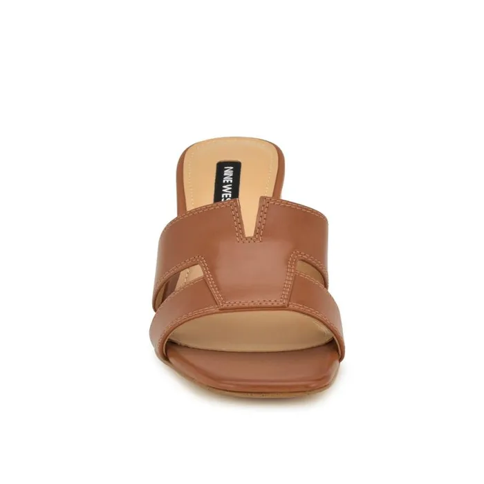 Nine West Sandals Women Griselda Block Heel Sandals Brown Nine West Sandals Women Griselda Block Heel Sandals Brown