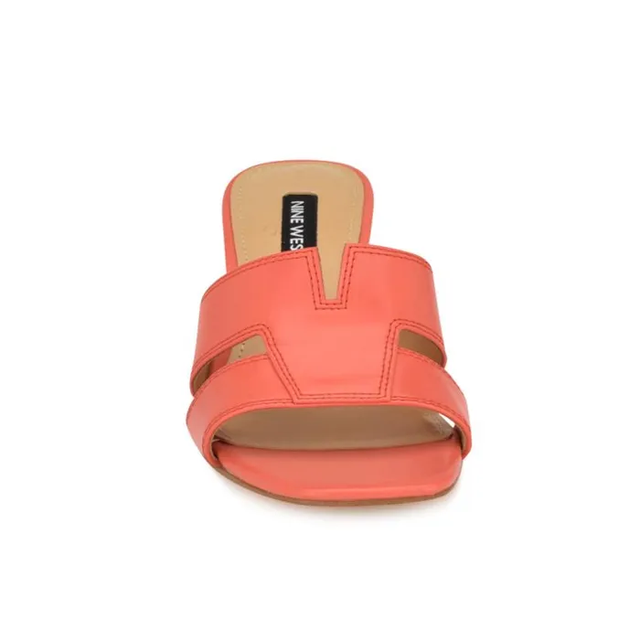 Nine West Sandals Women Griselda Block Heel Sandals Orange Nine West Sandals Women Griselda Block Heel Sandals Orange