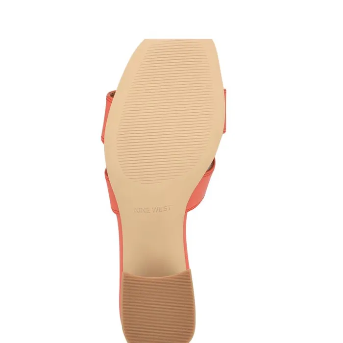Nine West Sandals Women Griselda Block Heel Sandals Orange Nine West Sandals Women Griselda Block Heel Sandals Orange