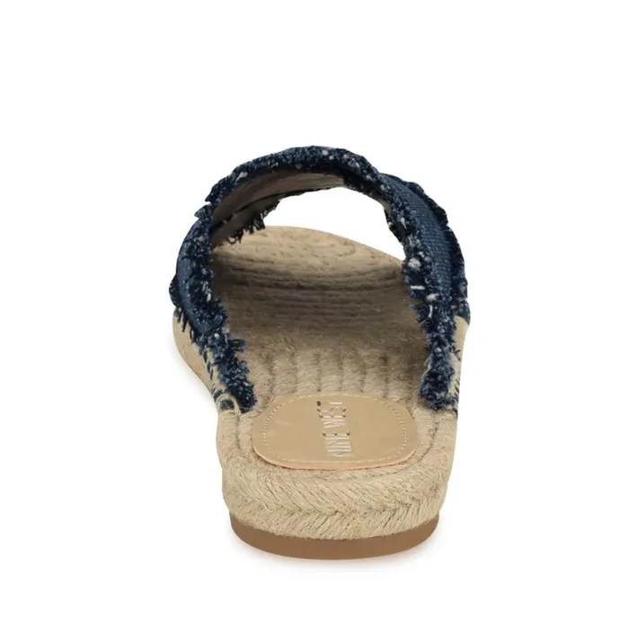 Nine West Sandals Women Hamden Flat Casual Sandals Denim