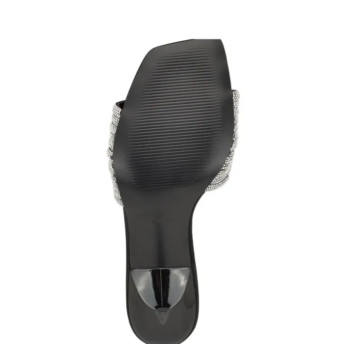Nine West Sandals Women Harbor Heeled Slide Sandals Blackblack