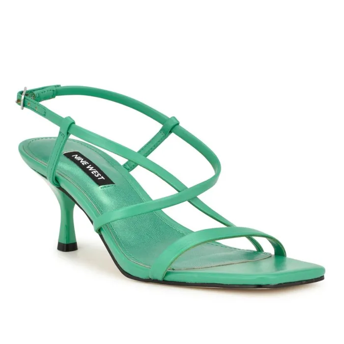 Nine West Sandals Women Haya Strappy Sandals Green Nine West Sandals Women Haya Strappy Sandals Green