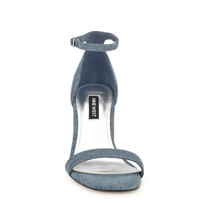 Nine West Sandals Women Ilea Ankle Strap Sandals Denim